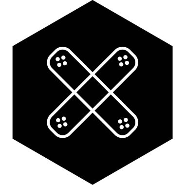 alçı simgesi, vektör illüstrasyonu