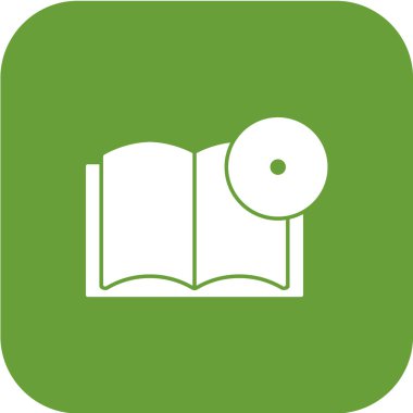 Açık kitap simgesinin vektör illüstrasyonu