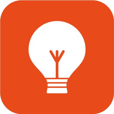 ampul simgesi, vektör illüstrasyonu