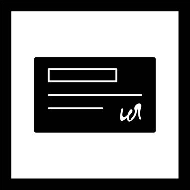 Kredi kartı ikonu vektör illüstrasyonu