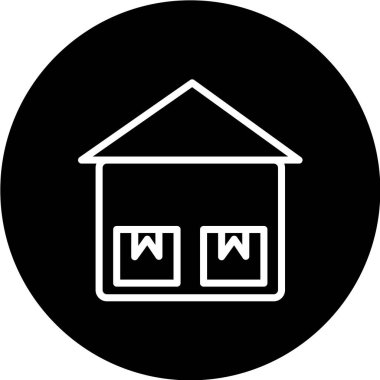 Ev simgesinin vektör illüstrasyonu