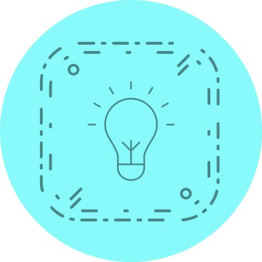  Moda Biçimli Ampul Simgesi İzole Arkaplan      