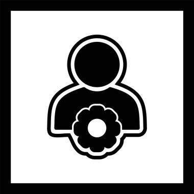 Kullanıcı Yönetimi Simgesi Moda Tarzı İzole Arkaplan