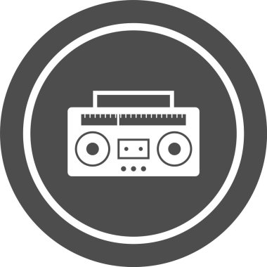  Ses Teybi Simgesi Moda Biçimli İzole Arkaplan