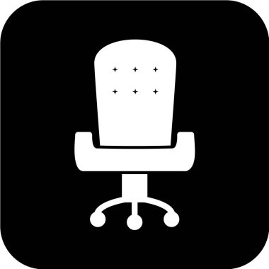 ofis koltuğu vektör simgesi