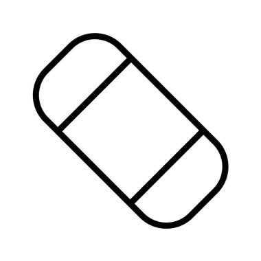 Modern b 'nin vektör illüstrasyonu ikon tıbbi haplardan yoksun