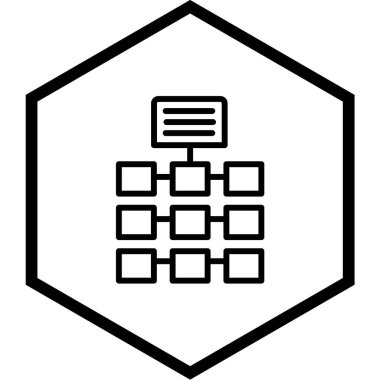 Seo çizgi simgesinin vektör illüstrasyonu