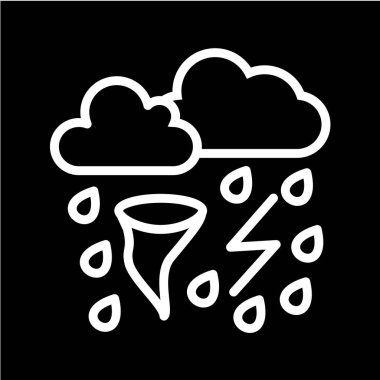 Bulut simgesi vektör illüstrasyonu