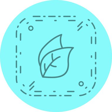 Yaprak Simgesi Moda Biçiminde İzole Arkaplan