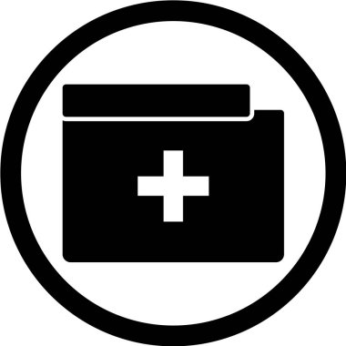 tıbbi pano simgesi, vektör illüstrasyonu