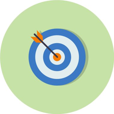 hedef simge, vektör illüstrasyonu