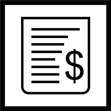 Dolar simgesi vektör illüstrasyonu