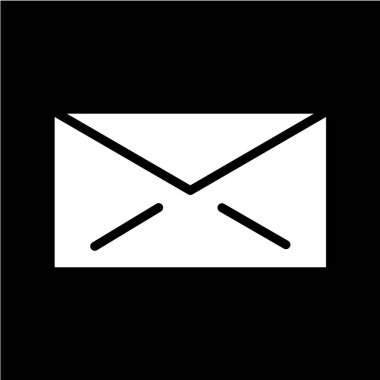 zarf e- posta simgesi vektör illüstrasyonu