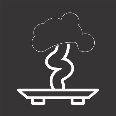 Bonsai Simgesi Moda Tarzı İzole Arkaplan