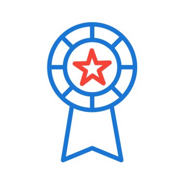 Madalya ödülü ikonu vektör illüstrasyon grafik tasarımı