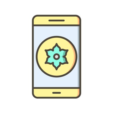 Mobil Uygulamalar konsept vektör çizimi beyaz arkaplan üzerinde 