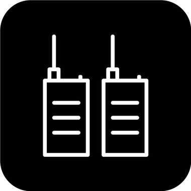 Walkie talkie simge vektör çizim