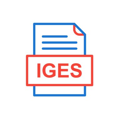 dosya biçimi simgesi, vektör illüstrasyonu