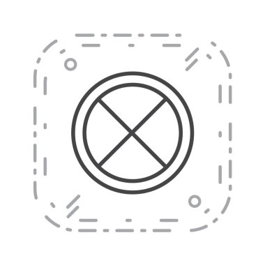 Yol simgesi, vektör illüstrasyonu