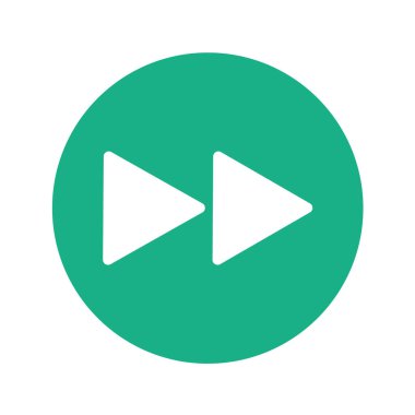 Multimedya düz simgesi beyaz arkaplanda izole edildi