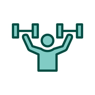 Moda Biçiminde Egzersiz Simgesi İzole Arkaplan