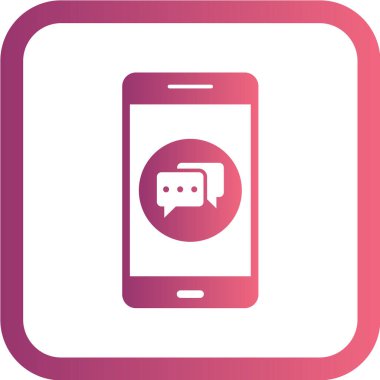 Modern telefon simgesinin vektör illüstrasyonu 