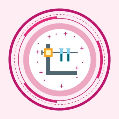 Moda Biçimli Duruş Simgesine sahip İki Tüp İzole Arkaplan      