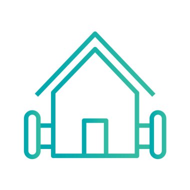 Emlak simgesi vektör illüstrasyonu