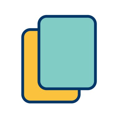 Multimedya düz simgesi beyaz arkaplanda izole edildi