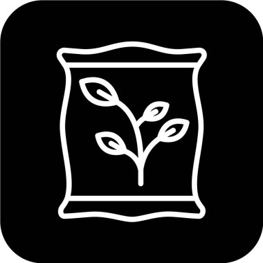 tohum web simgesi vektör illüstrasyonu 