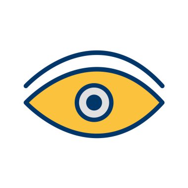 Göz simgesi vektör illüstrasyonu