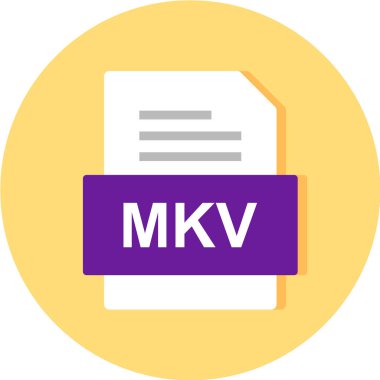 dosya biçimi simgesi, vektör illüstrasyonu