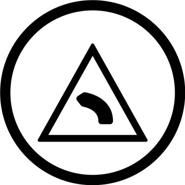 Yol simgesi, vektör illüstrasyonu