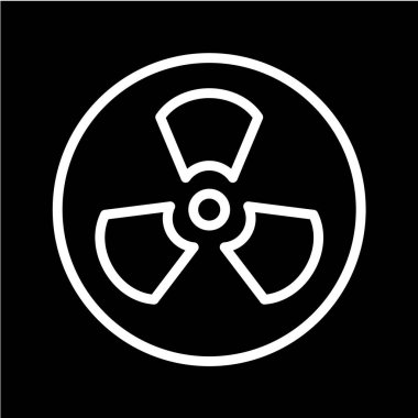 Radyoaktif simgenin vektör çizimi