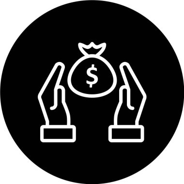 Dolar simgesi, vektör iilüstrasyonu