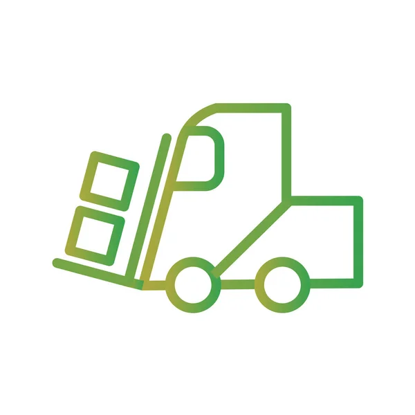 Truck Pictogram Geïsoleerd Witte Achtergrond Transportsymbool Vector Illustratie — Stockvector
