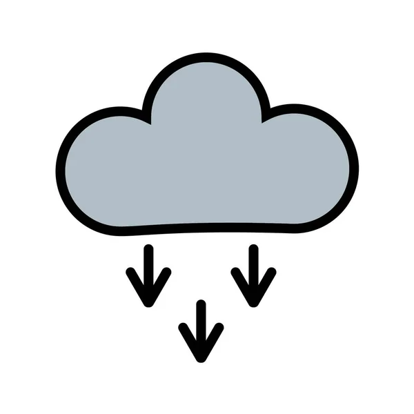 Vektorillustration Des Wolkensymbols — Stockvektor