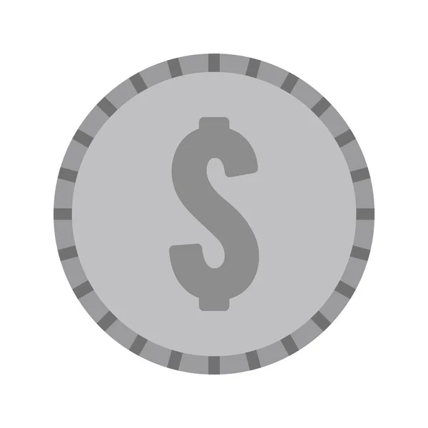 Mincovní Ikona Dolaru Módním Stylu Izolované Pozadí — Stockový vektor