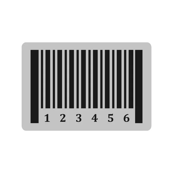 Barcode Symbol Trendigen Stil Isolierten Hintergrund — Stockvektor