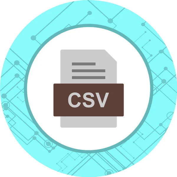 Icona Formato File Illustrazione Vettoriale — Vettoriale Stock