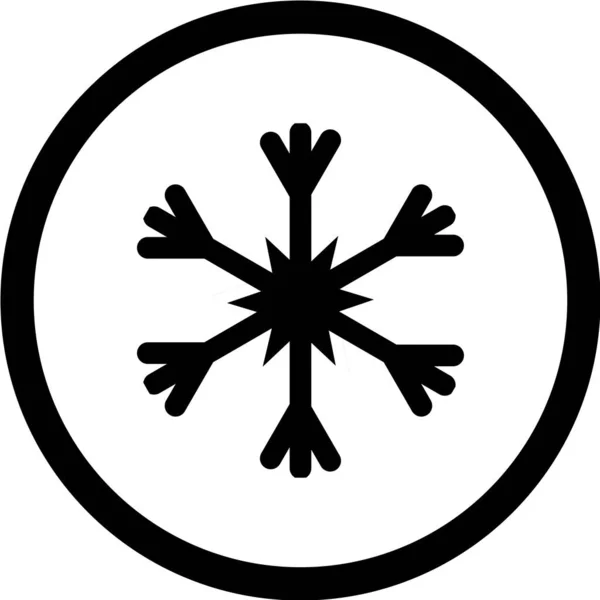 Schneeflocke Symbol Vektor Illustration — Stockvektor