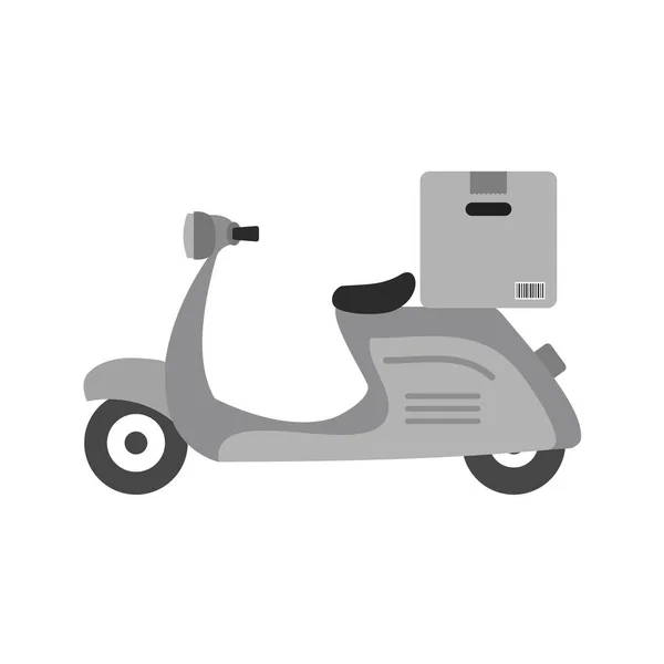 Icona Scooter Stile Cartone Animato Isolato Sfondo Bianco Simbolo Sportivo — Vettoriale Stock