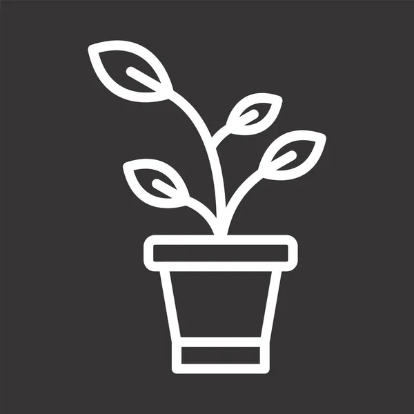 Sprout Icono Estilo Moda Aislado Fondo — Archivo Imágenes Vectoriales