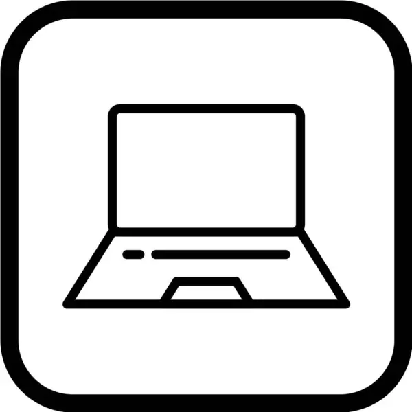 Illustration Des Laptop Icon Vektors — Stockvektor