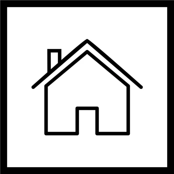 Home Zeichen Vektor Symbol — Stockvektor