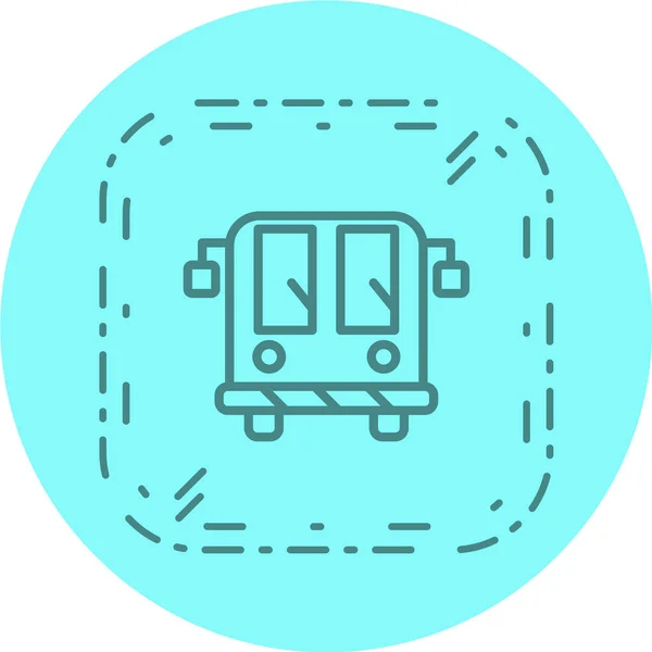 Εικονίδιο Λεωφορείου Εικονογράφηση Διανύσματος — Διανυσματικό Αρχείο