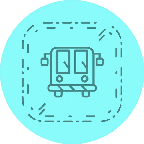 Icono Del Autobús Ilustración Vectorial — Vector de stock