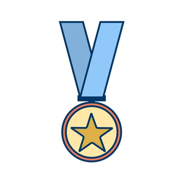 Icône Médaille Illustration Vectorielle — Image vectorielle