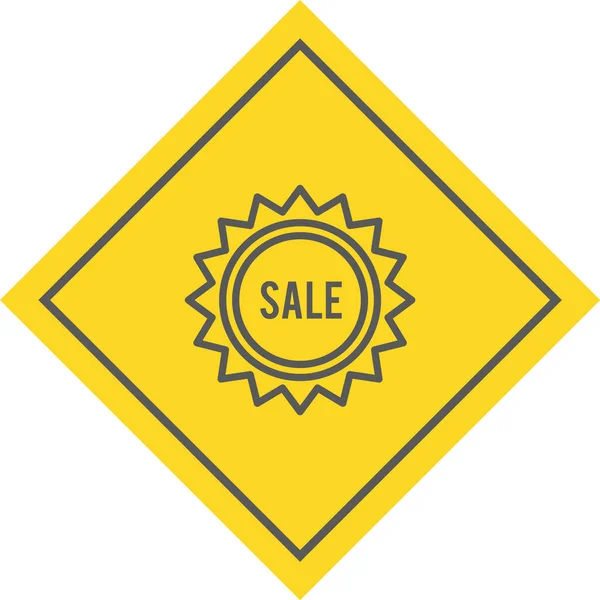 Sale Pictogram Trendy Stijl Geïsoleerde Achtergrond — Stockvector