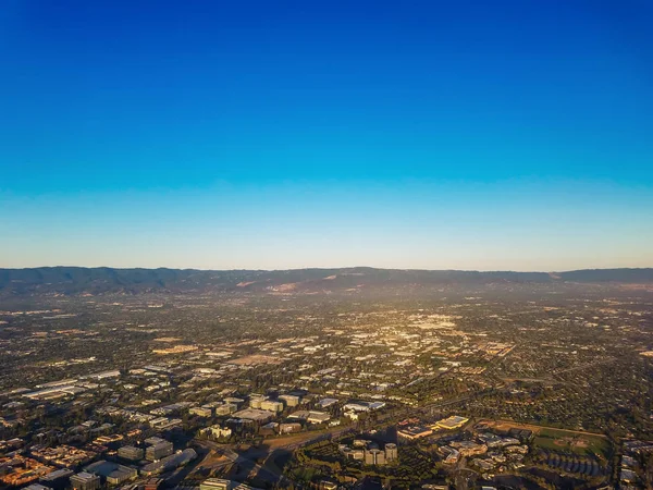 Kaliforniya Silikon Vadisi Ndeki Hava Manzarası Yüksek Teknoloji Merkezlerinden Biri — Stok fotoğraf